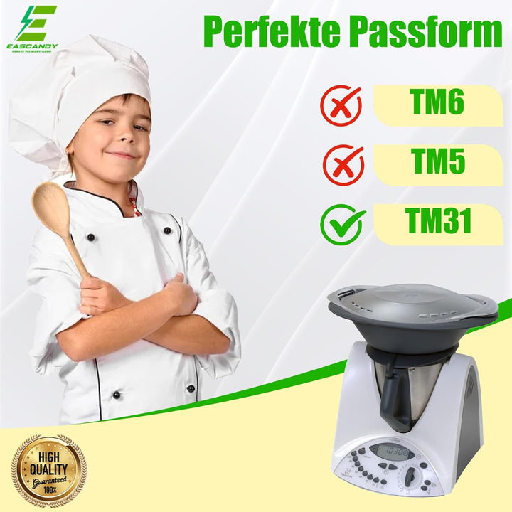 Eascandy Edelstahl-Mixmesser für Vorwerk Thermomix TM31 Zubehör | Edelstahl SUS420, rasiermesserscha