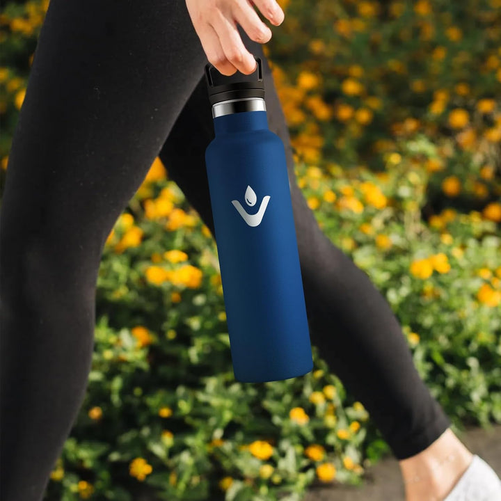 HoneyHolly Trinkflasche Edelstahl, 750 ML BPA-Frei, Thermosflasche, Auslaufsichere Isolierflasche Do