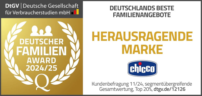 Chicco Glee Kinderwagen, Buggy praktisch und leicht, automatischer Verschluss, breiter und bequemer