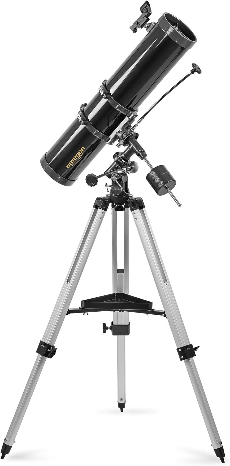 Omegon Teleskop N 130/920 EQ-2 | EQ-2 Montierung | für Einsteiger in die astronomische Beobachtung |