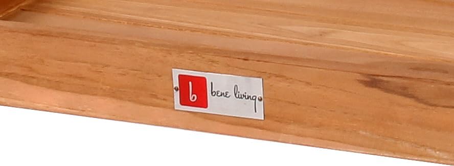 bene living Teakholz Servierwagen mit Rollen - Chester