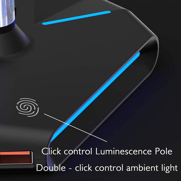 ALACOO RGB Kopfhörer Ständer, Headset Halterung Halter mit 2 USB 2.0-Anschlüssen, Typ C Eingang & Au