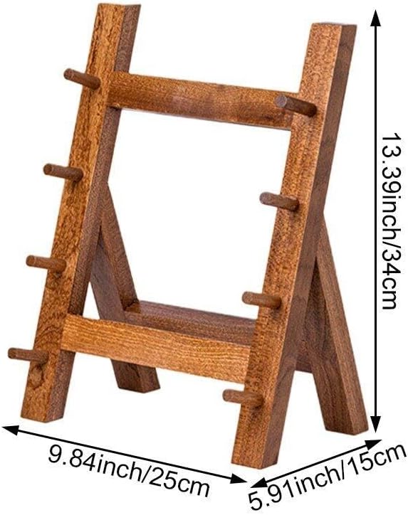 HiyyFloy Messerregal Aus Holz Im Japanischen Stil, 4-lagiger Lachsmesserhalter, Mehrlagiges Küchenla