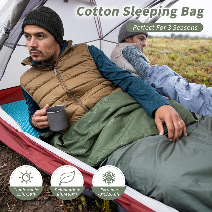 Naturehike Schlafsack Ultraleicht Mini Kleines Ultraleicht 760g für 3 Jahreszeiten mit 205 x 85cm zu