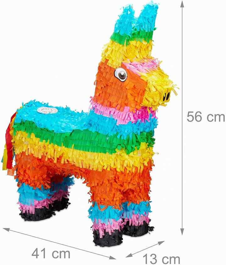 Relaxdays 10026371 Pinata Lama, zum Aufhängen, für Kinder, Mädchen & Jungs, Geburtstag, zum selbst B