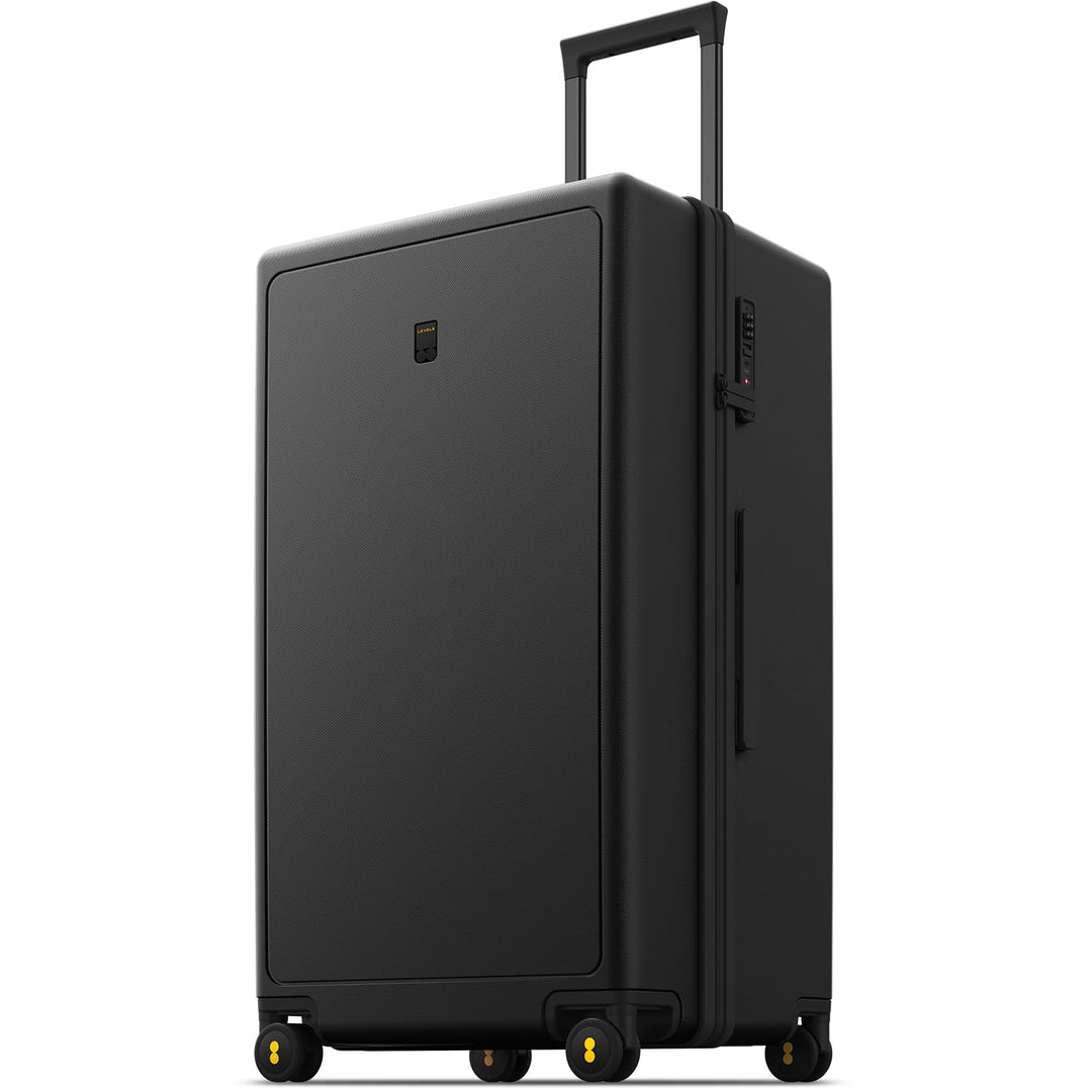 LEVEL8 Koffer Trolley, Rollkoffer Reisekoffer Hartschalen 4 Rollen, Spinner Handgepäck,TSA, 100% PC,
