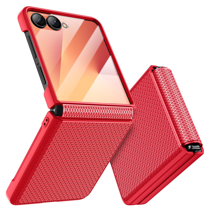 Doeshine für Samsung Galaxy Z Flip 7 Hülle [Not für Flip 7FE] mit Scharnierschutz & Displayschutzfol