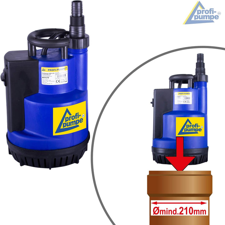 TAUCHPUMPE ZISTERNENPUMPE GARTENPUMPE KELLERPUMPE LONG-LIFE CLEAN-STAR 750 FLACHSAUGEND SCHACHTPUMPE