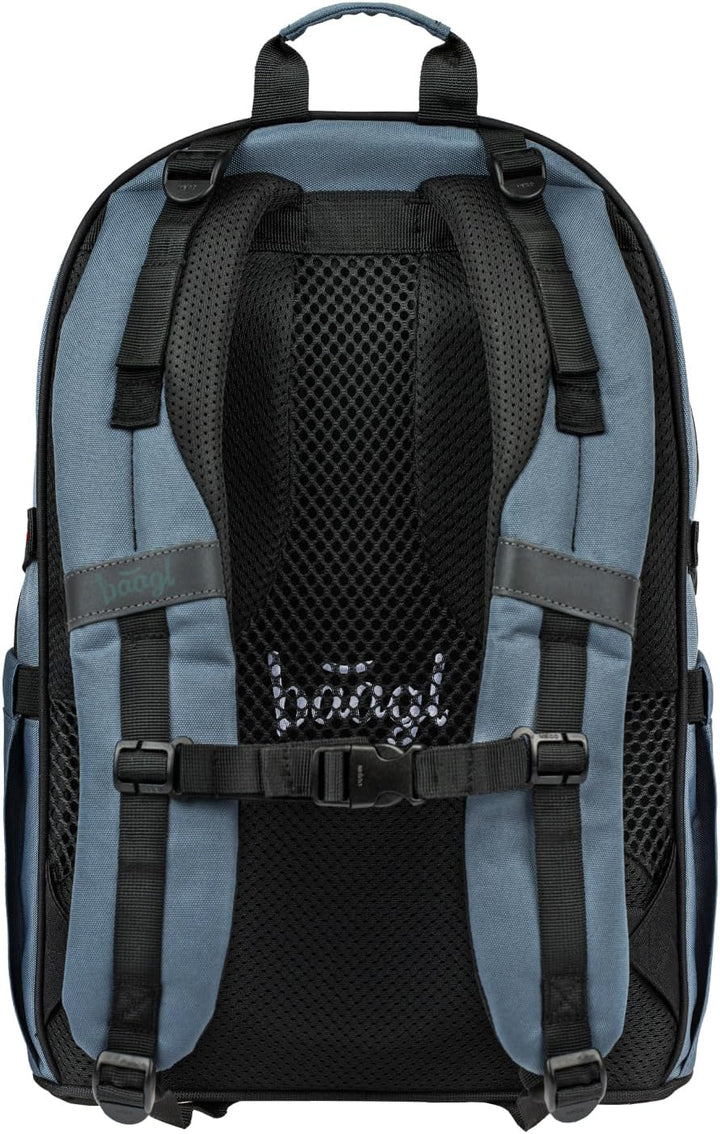Baagl Schulrucksack Set Jungen 3 Teilig (Skateboard Rucksack, Mäppchen, Sporttasche), Schultasche ab