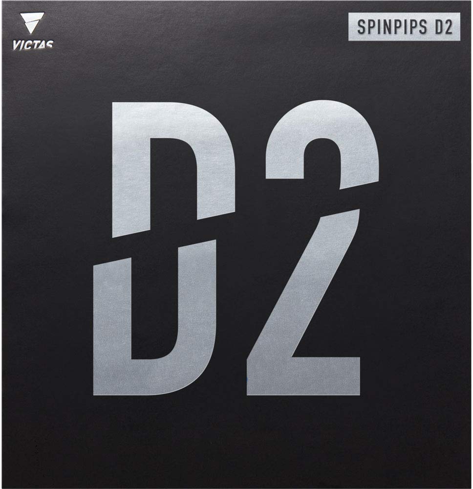 VICTAS Belag Spinpips D2 Schwarz 2,3 mm, Schwarz 2,3 mm
