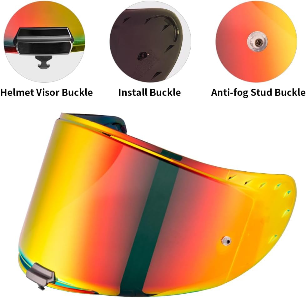 Helmvisier für FF327 Challenger,Motorradhelm Visier,Motorrad Windschutz Helm Objektiv Visier Vollges