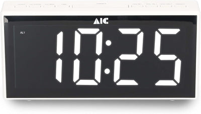 AIC Küchenradio Digital mit grossem Display, Küchenuhr, FM-Radio, Wecker, Digital Dual Alarm Clock,