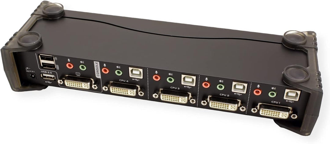 ATEN CubiQ CS1784A 4-Fach KVM Umschalter (DVI, USB 2.0, 2.1 Audio)