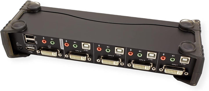 ATEN CubiQ CS1784A 4-Fach KVM Umschalter (DVI, USB 2.0, 2.1 Audio)