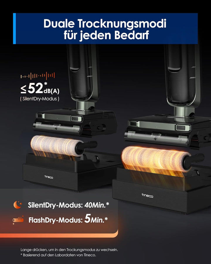 Tineco Floor ONE S7 Master Nass Trockensauger, StreakFree-Abzieher, 9,9 cm Superflaches Gehäuse, 23