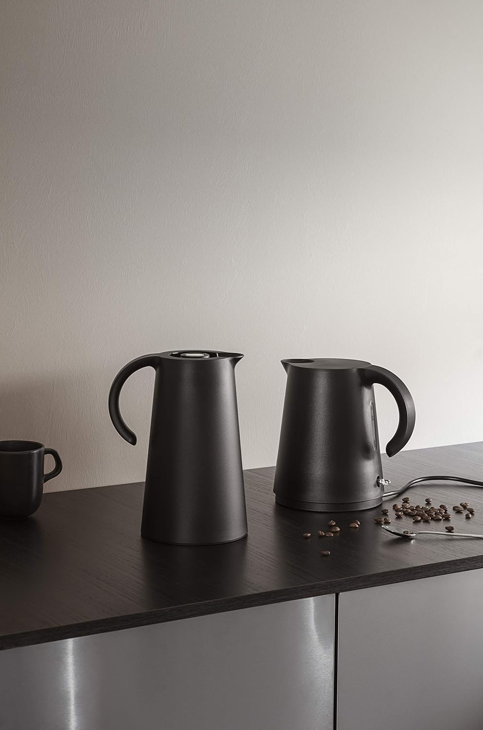 EVA SOLO | Rise wasserkocher 1,2l Black | Direkt durch den Deckel befüllen | Schwarz, Schwarz