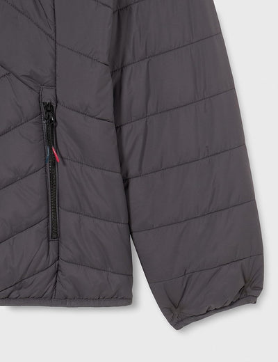 CMP Damen Damenjacke aus Recyceltem Polyester mit Fester Kapuze Coat 34 Anthrazit, 34 Anthrazit