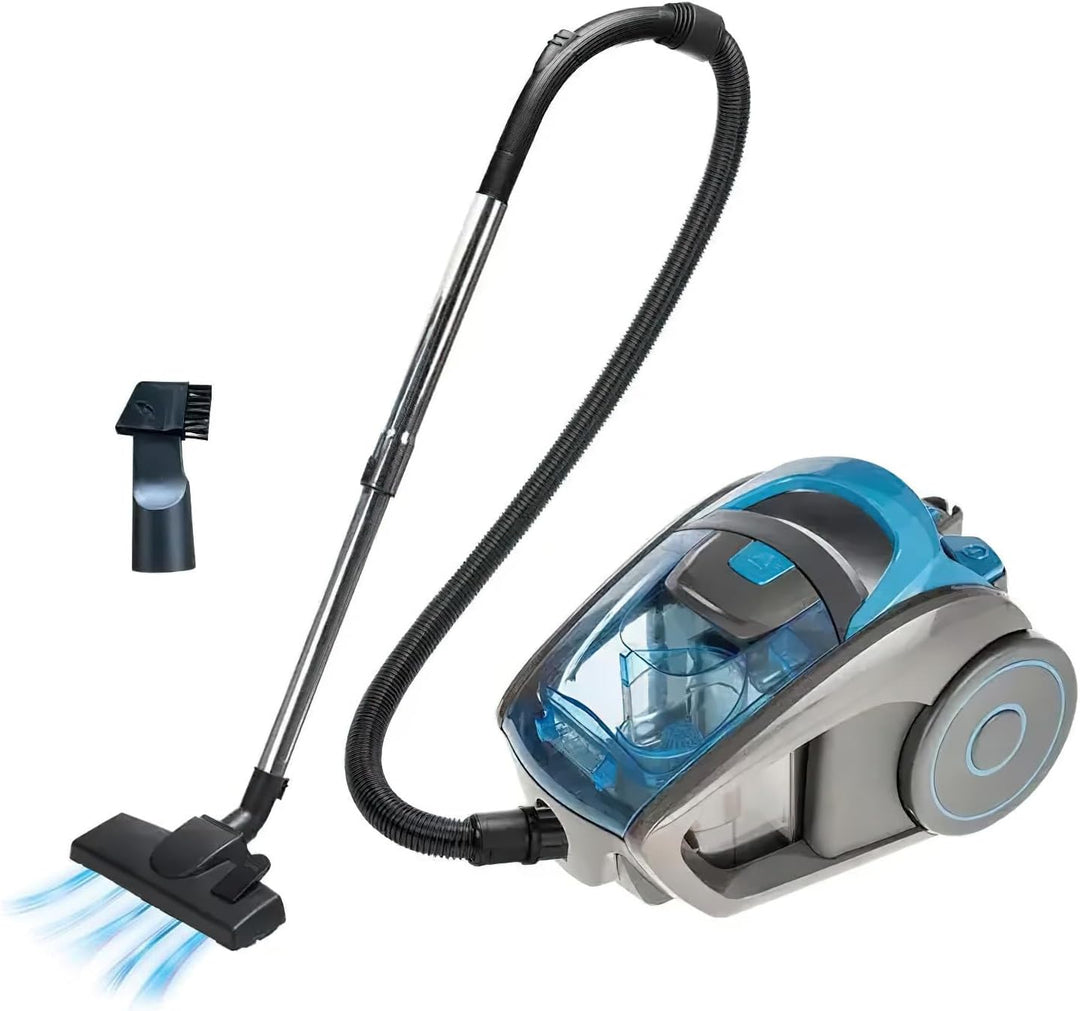 Beutelloser Staubsauger, leistungsstarker Bodenstaubsauger 2800W, HEPA Filter Bodendüse für Parkett,