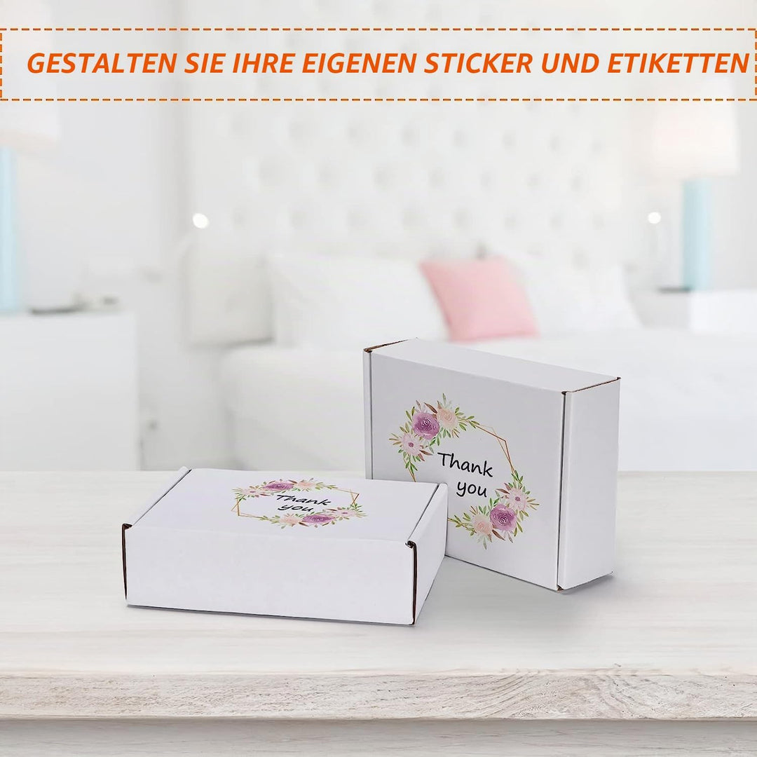 HORLIMER 50 Stück Versandkartons Kleine Kartons Boxen, Faltkarton Verpackungskartons für Warensendun