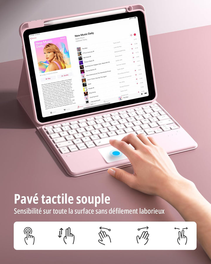 CACOE Tastatur Hülle Kompatibel mit iPad Air 7 Generation 2025 M3 11 Zoll/Air 6/5/4 Generation 2024/