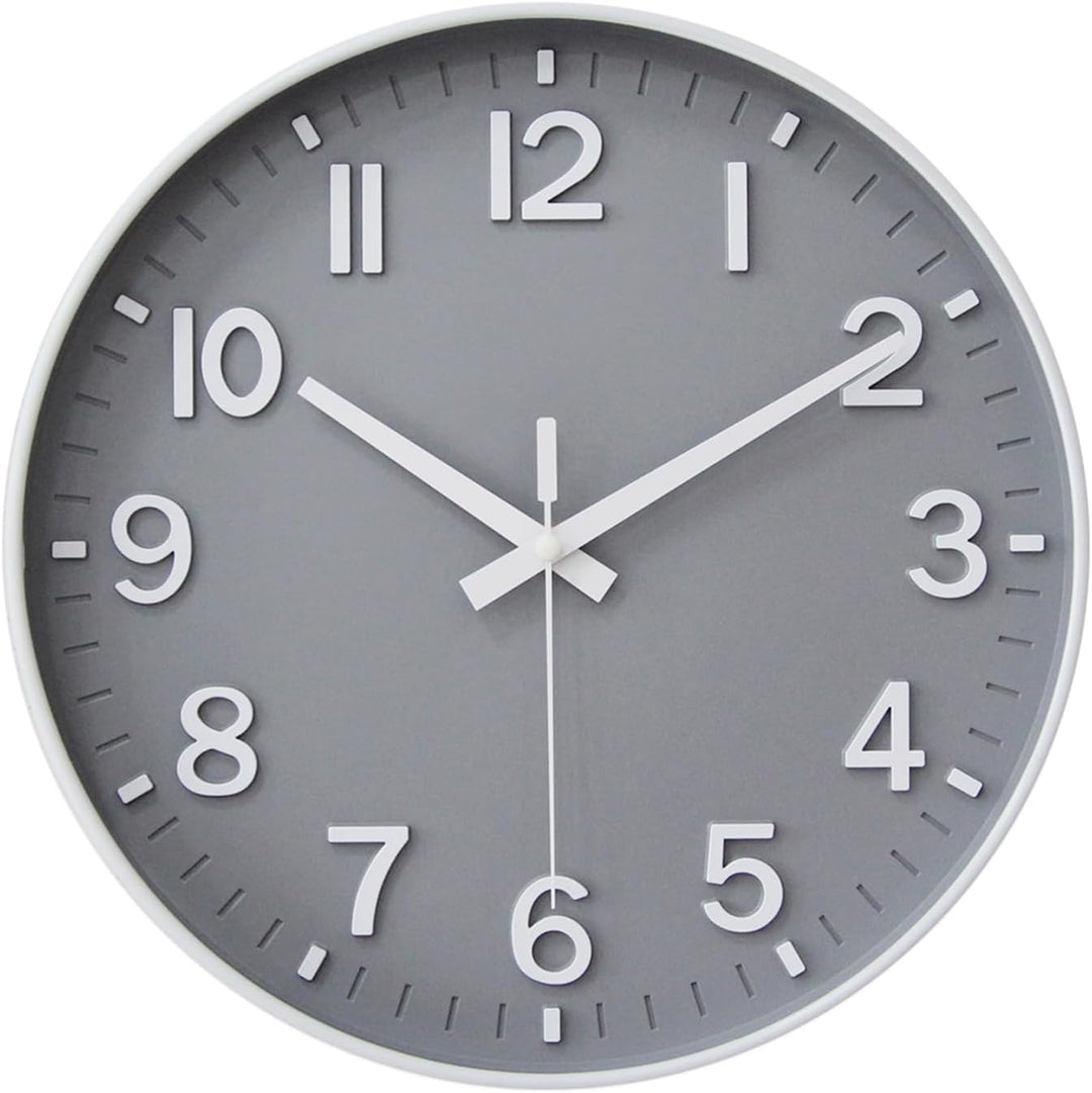 HZDHCLH Funkuhr 30 cm Grosses Ziffernblatt Wanduhr Geräuschlos,Geeignet für Schule, Zuhause, Wanddek