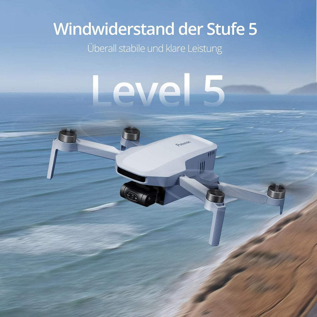 Potensic ATOM 4K GPS Drohne mit 3-Achsen-Gimbal, C0, 6KM FPV Übertragung, Visuelles Folgen/QuickShot