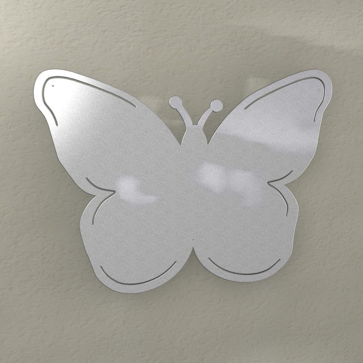 Colours-Manufaktur Schmetterling Magnetwand - viele XXL gross Hochglanz (Silber (RAL 9007 graualumin
