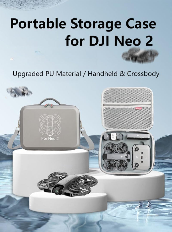 Aufbewahrungstasche kompatibel mit DJI Neo 2 Fly More Combo, tragbare Reise-Aufbewahrungstasche für
