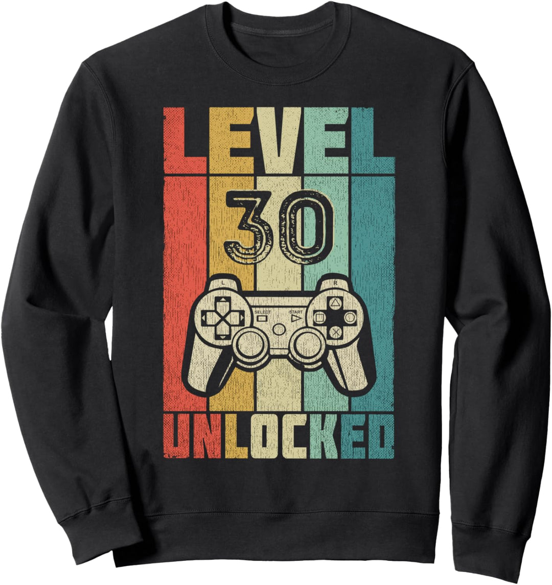 30. Geburtstag Level 30 Jahre Sweatshirt