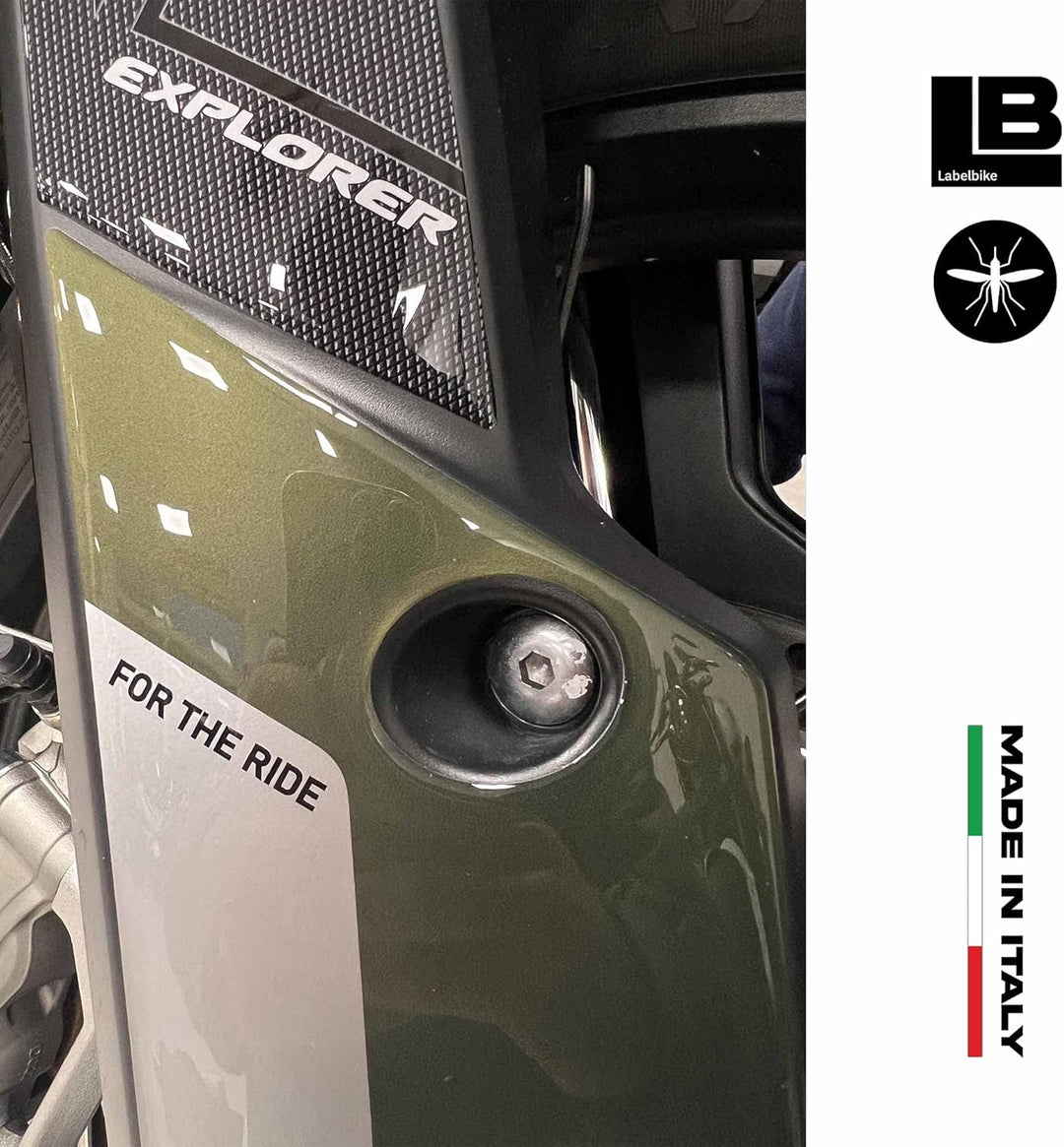 labelbike - 3D Harz Aufkleber Motorrad Schutzbleche kompatibel mit Triumph Tiger 1200 Rally Explorer