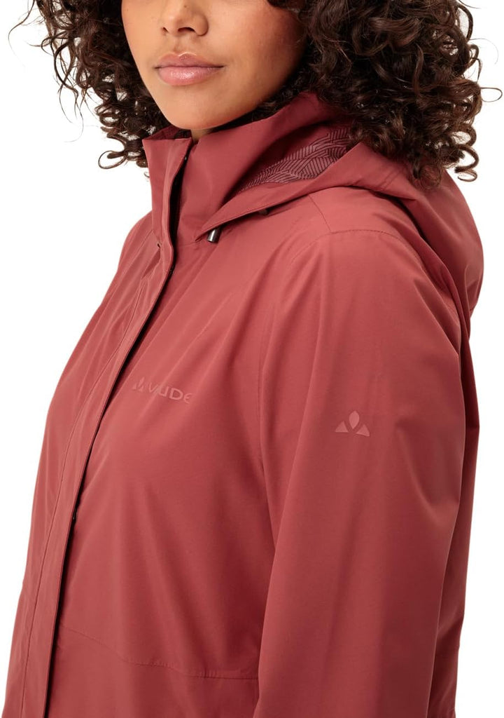 VAUDE Women's Mineo 2.5L Coat - Regenmantel für Damen - wasserdicht, winddicht und atmungsaktiv 34 b