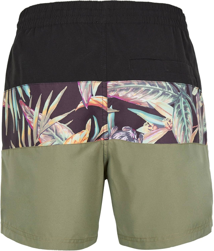 O'Neill Herren Badehose, S-M 39033 Black Tropical Flower