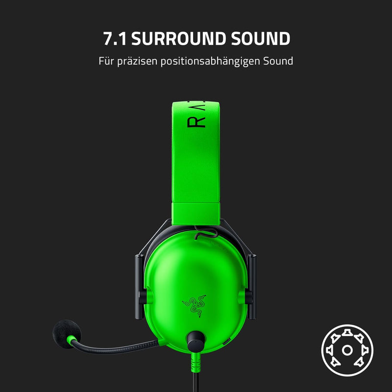 Razer BlackShark V2 X - Premium Esports Gaming Headset (Kabelgebundene Kopfhörer mit 50mm-Treiber, R