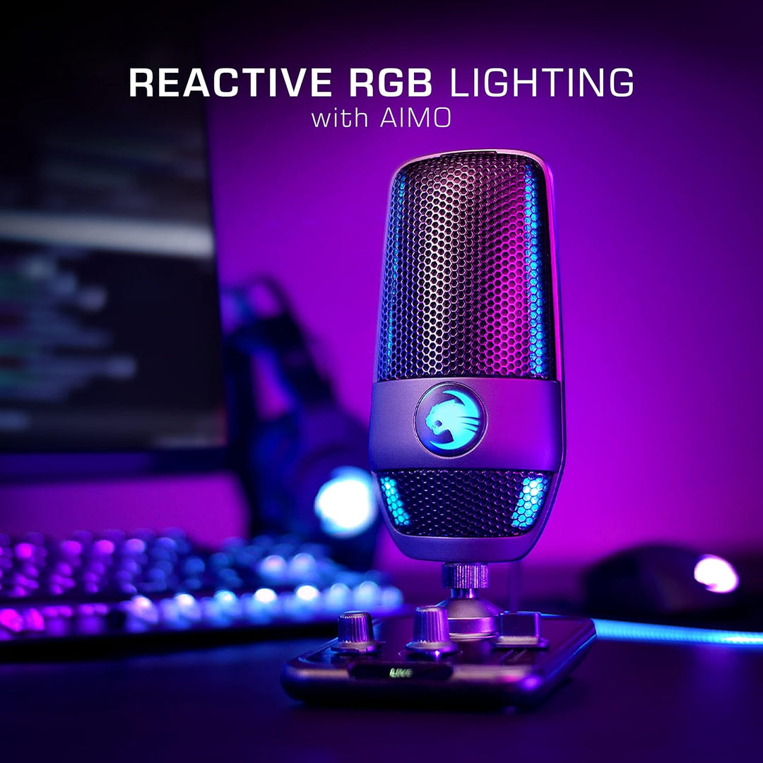 Roccat Torch - USB-Mikrofon in Studioqualität, schwarz Single, Single