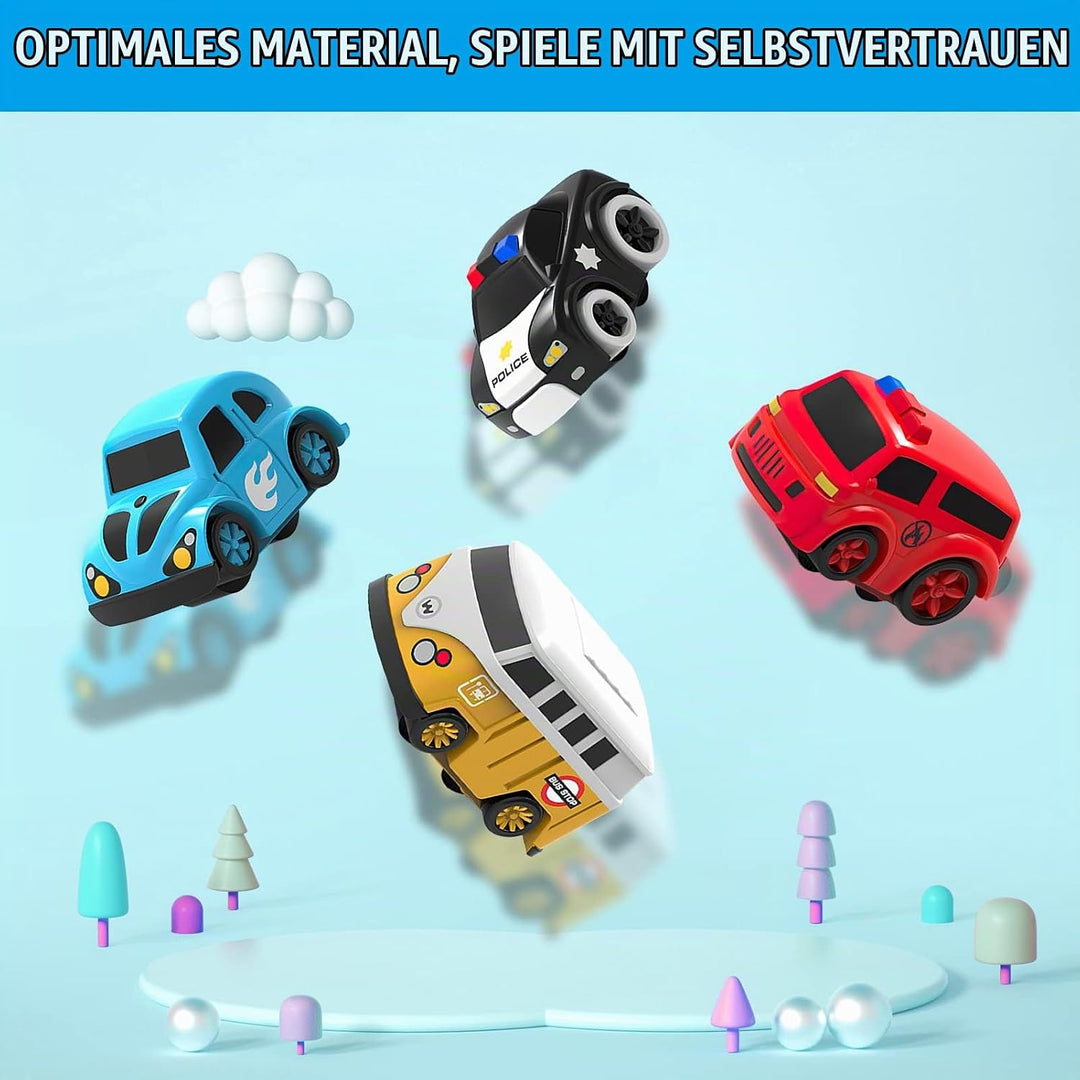 Acemall Auto Abenteuer Spielzeug, Autos Rennstrecken-Spielzeug, Vorschul-pädagogisches und interakti