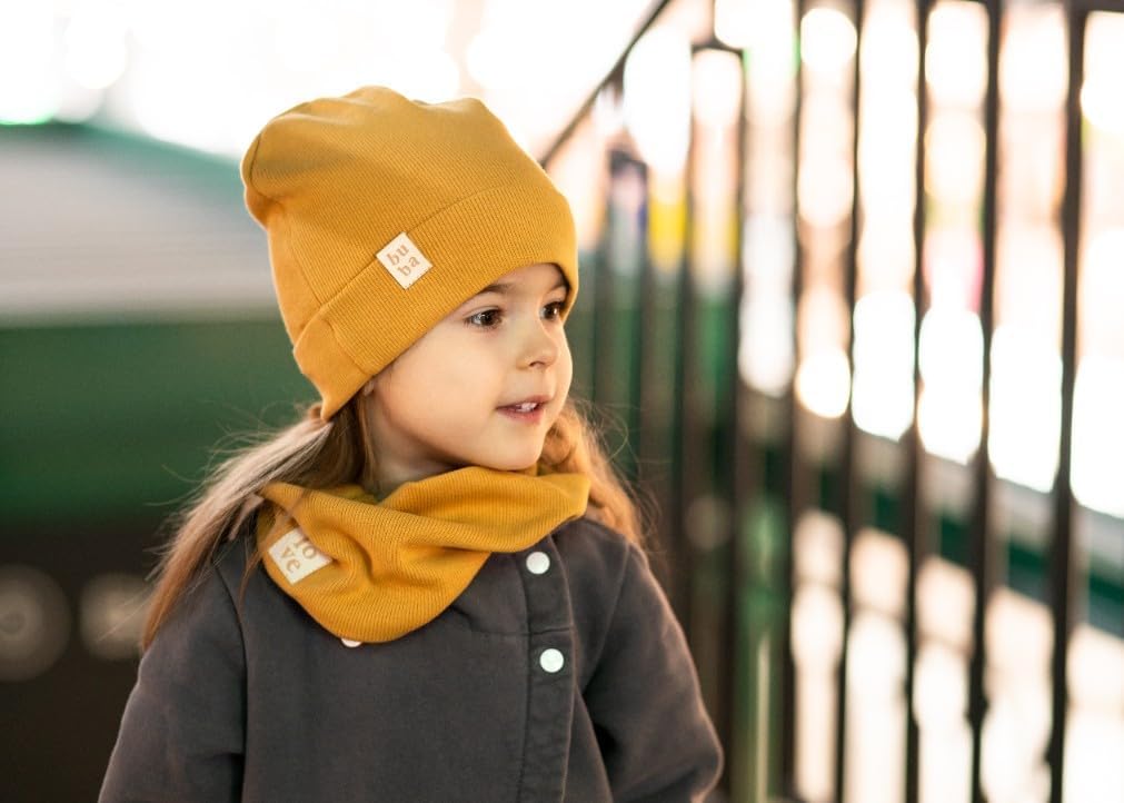 Bubalove Mützen und Schalset für Jungen, Mädchen, baby, Grössen 0mc bis 12 Jahre+ viele Farben, Früh