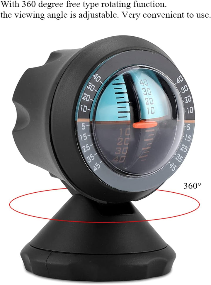 360-Grad-Auto-Fahrzeug-Neigungsmesser Neigungsanzeige Gradient Balancer Tool Meter Level Tilt Gauge
