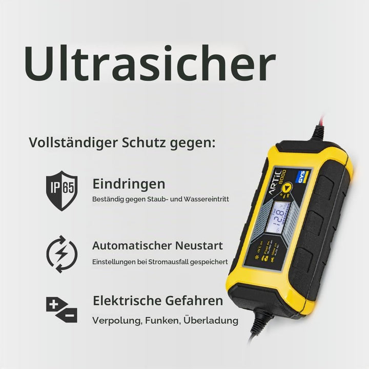 GYS GYSLadegerät Batterieladegeräte für Fahrzeuge mit 12V Batterien Artic 8000