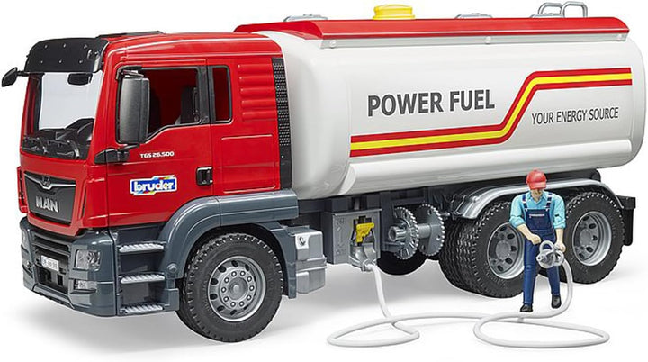 bruder 03775 - Man TGS Tankwagen - 1:16 LKW Lastwagen Transporter Fahrzeug Tankstelle Spielzeug