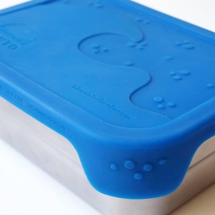 ECOlunchbox Blue Water Bento| Splash Box, Edelstahldose mit Silikondeckel | Lunchbox | Brotdose | Be