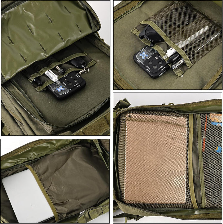 TANTOMI Taktischer Rucksack, 45L Militär Rucksack, Outdoor Rucksack, Travel Backpack, Tactical Backp