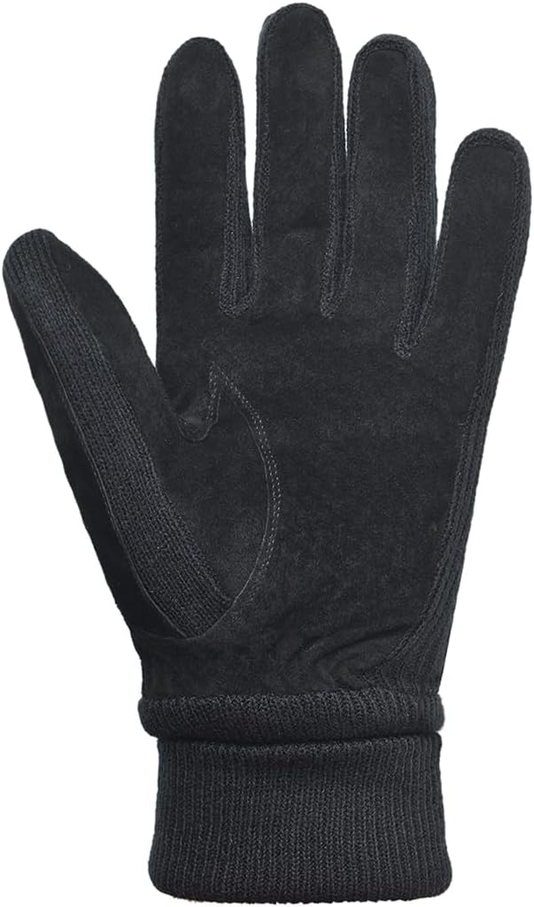 Harssidanzar Damen Winter Wildleder Handschuhe Thermal Wolle Fleece gefüttert Outdoor Wärme SL024EU