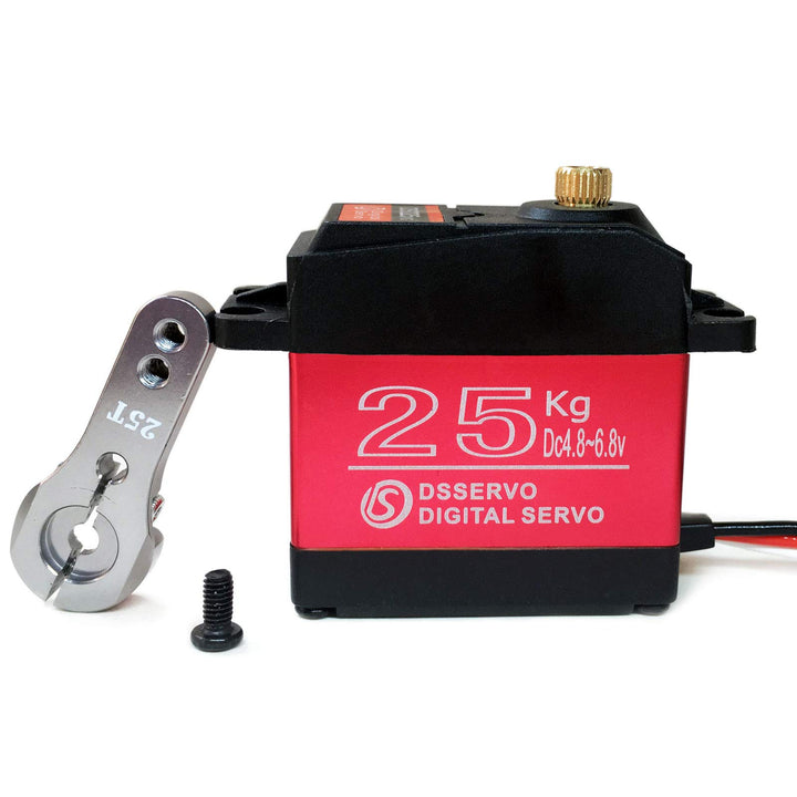 ANNIMOS 25kg Digitales Servo Vollmetallgetriebe Hohes Drehmoment Wasserdicht für RC Auto Raupenrobot