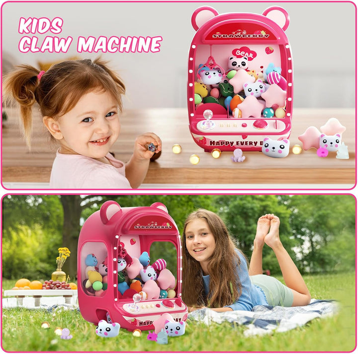 Skirfy Greifautomat für Kinder, Einhorn-Spielzeug für Mädchen ab 6 Jahren, Arcade-Spiele, Mini-Verka