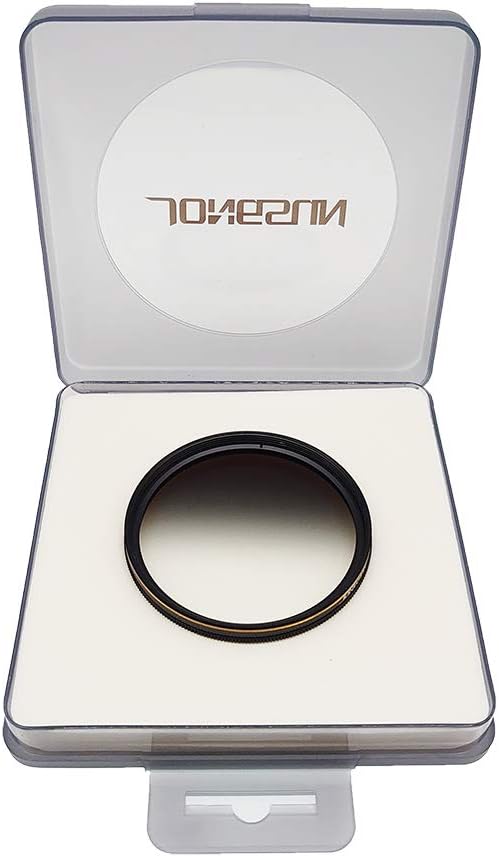 JONGSUN 58mm ND Filter, Grauer Verlaufsfilter Neutraldichtefilter, 18-Schichten Mehrfachbeschichtung