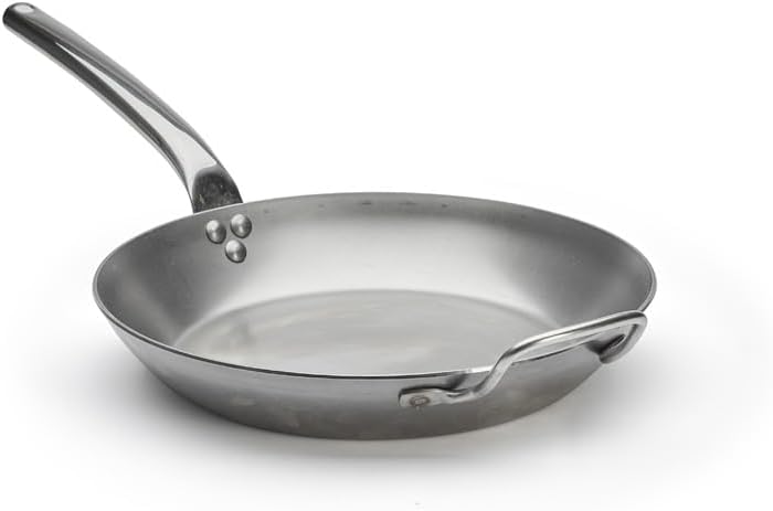 De Buyer - Bratpfanne CARBONE PLUS aus Eisenstahl mit Gegengriff - 32 cm Durchmesser - 5130.32, 32 c