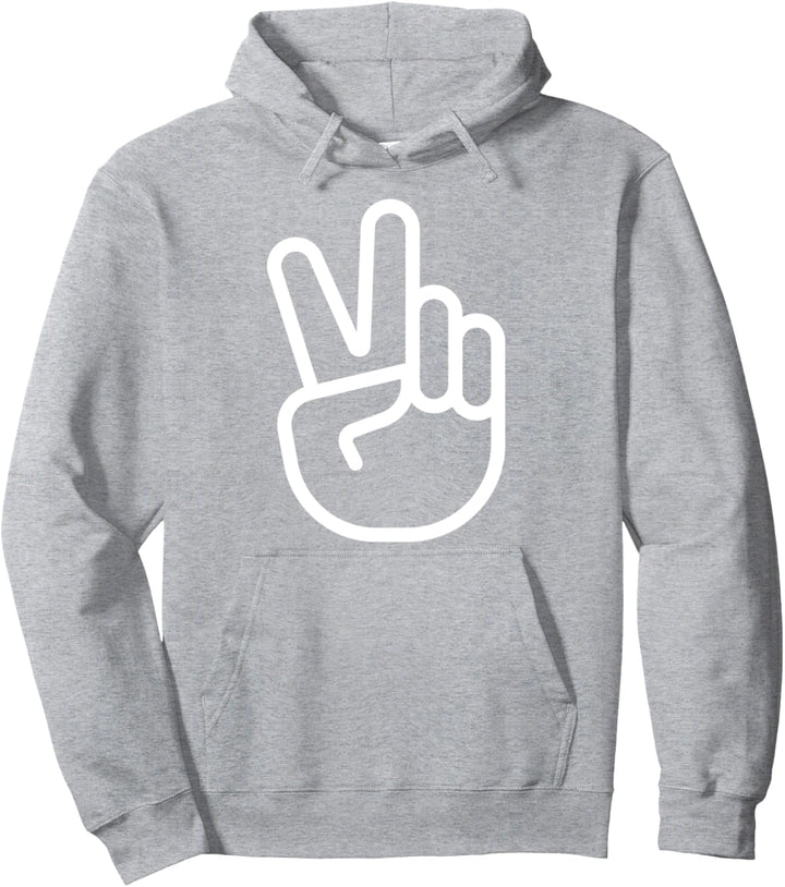 Retro Hand Friedenszeichen Design Hippie Boho Frieden Pullover Hoodie
