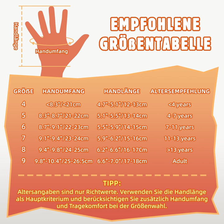 WVVOU Torwarthandschuhe Kinder und Jugendliche, Fussball Torwarthandschuhe, Fussballhandschuhe, Dopp