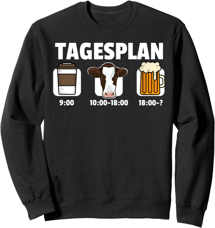Tagesplan Rinder Sweatshirt
