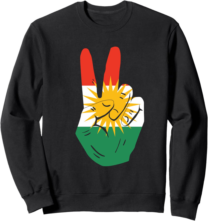 Stolze Kurden Kurdistan Kurdische Flagge Frieden Sweatshirt